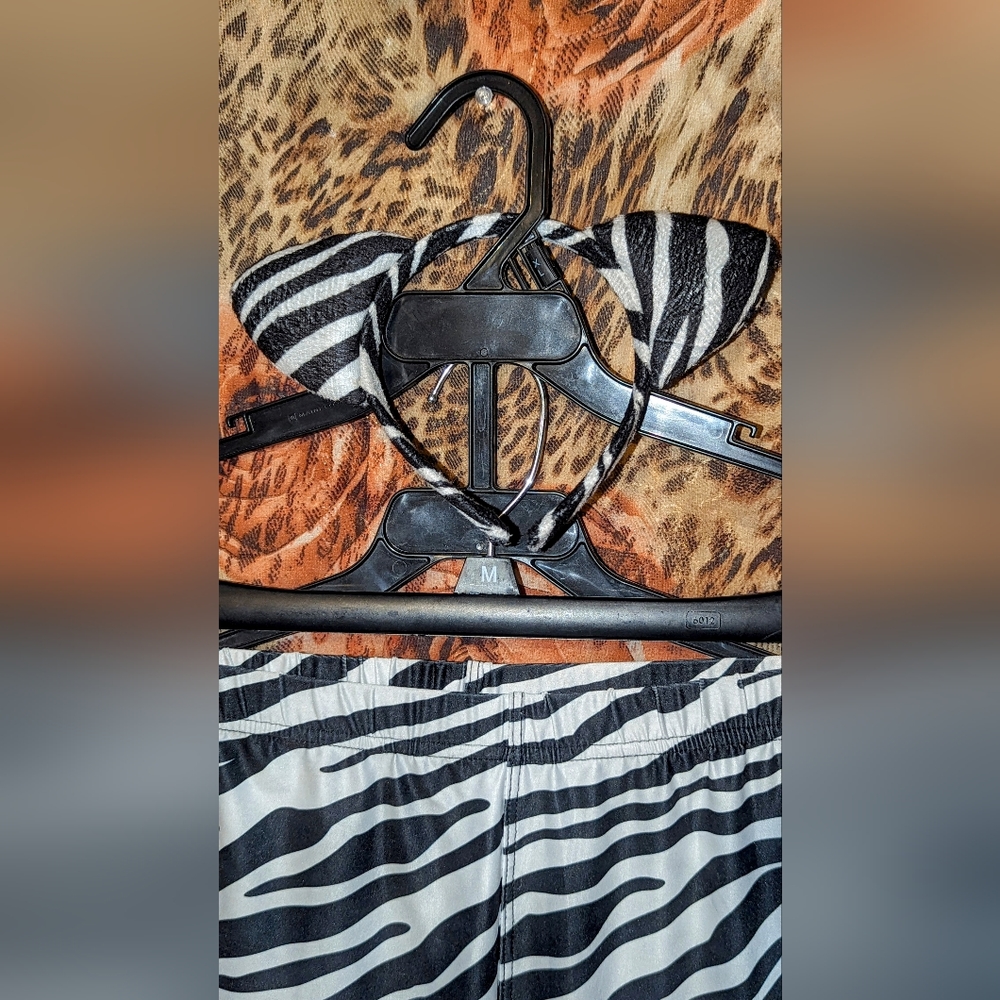 Zebra costume including all accessories. Like New. OS